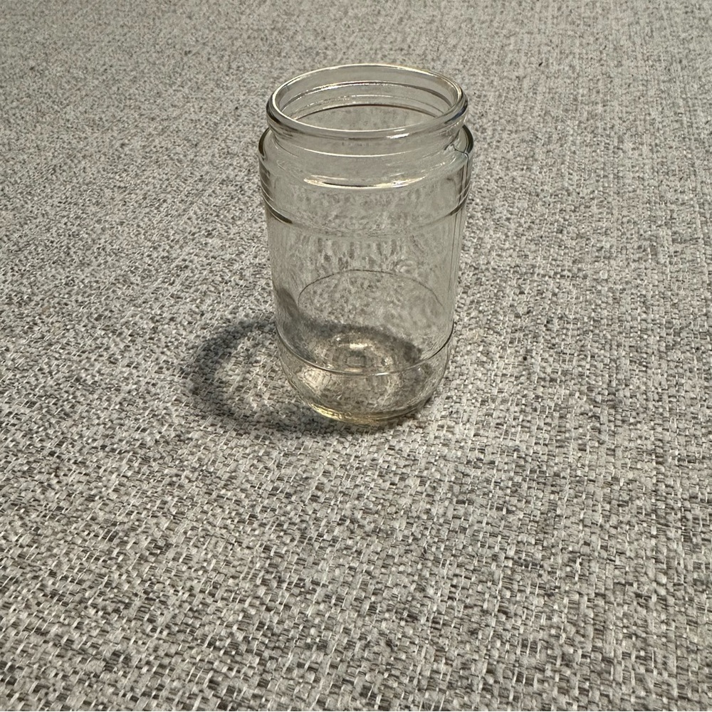 Vintage Antique Embossed Duraglass Jar